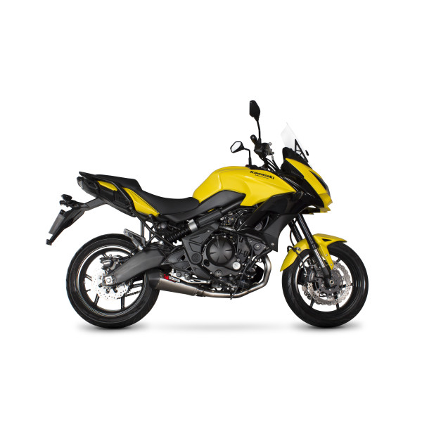 Scorpion Exhaust Kawasaki Versys 650 2015 - 2018 Serket Taper Full System Brushed Stainless Steel Sleeve